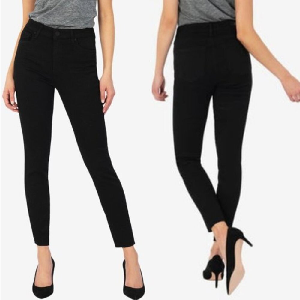 Kut from the Kloth Womens Black Donna Ankle Skinny Midrise 5-Pocket Pants | 4 |
